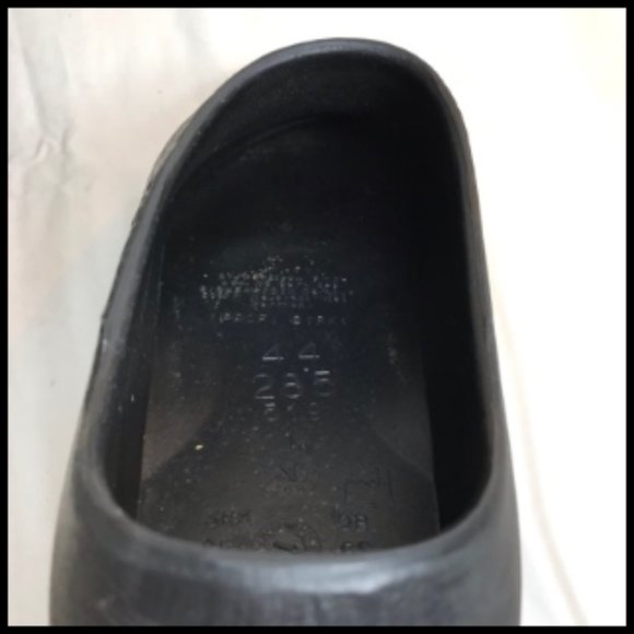 Birkenstock Clog Black Slip Resistant Polyurethane Removable Insole Size 11
